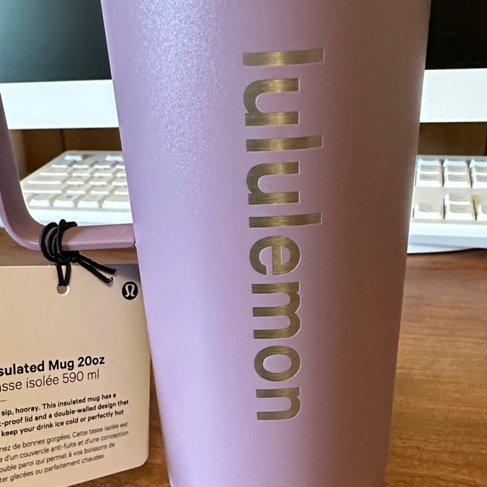 Lululemon Insulated 20oz Travel Mug - Lavender Lux NWT - Picture 2 of 10